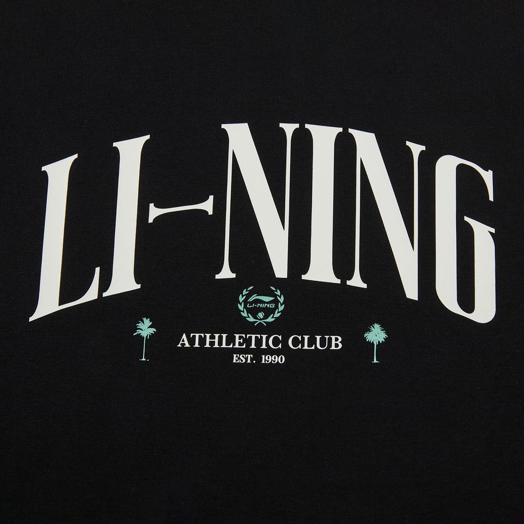 Li-Ning Sports Lifestyle Series Brand Logo Quick-Dry Cool Round Neck Sewn T-Shirt Men Tops AHSW277-3