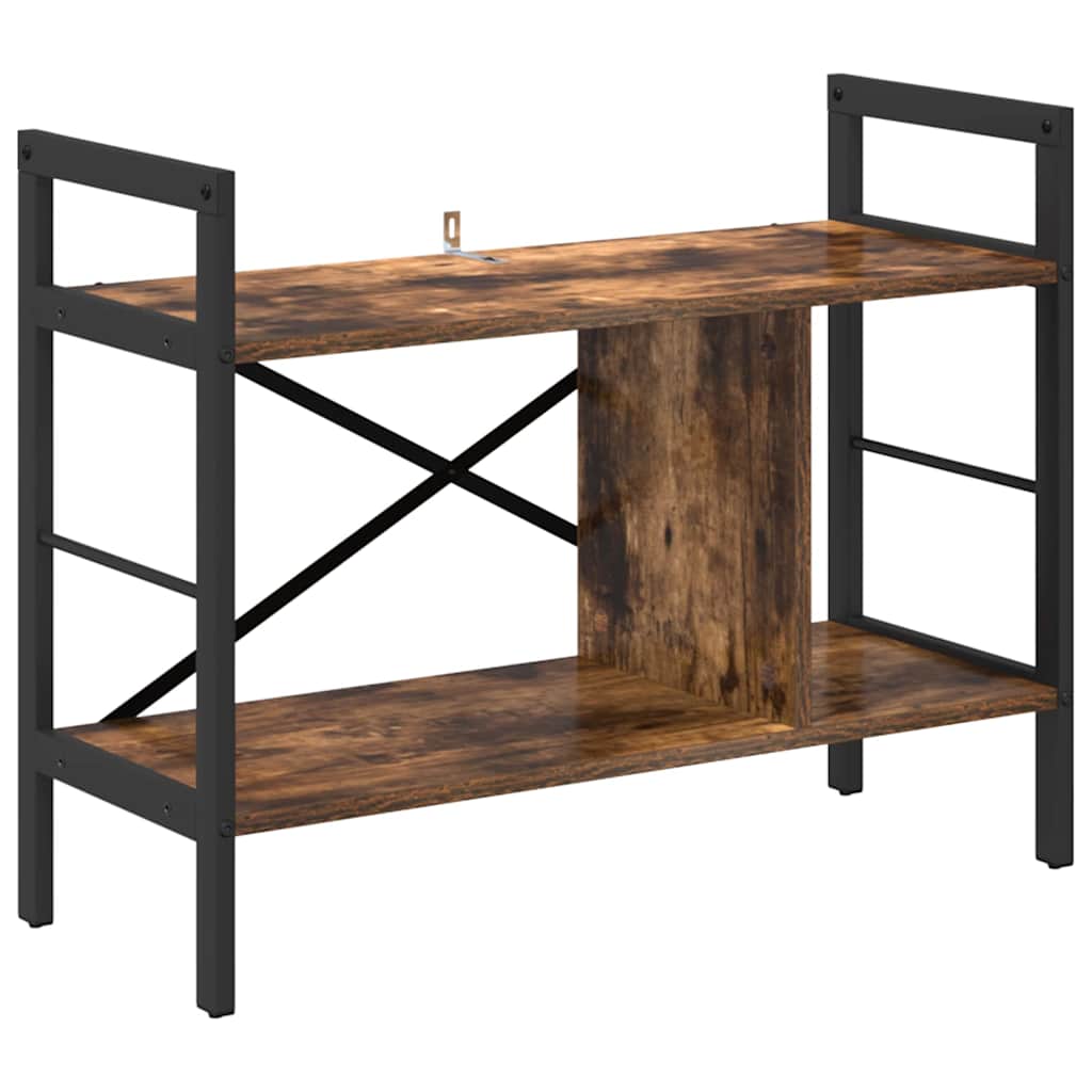 Bookshelf Smoked Oak 75 x 30 x 58.5 cm Wood Based Material