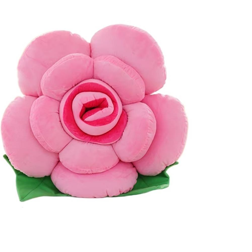 Simulated Rose Shaped Pillow Large Car Interior Cushion New Sofa  Flower Cushion  Home Decor