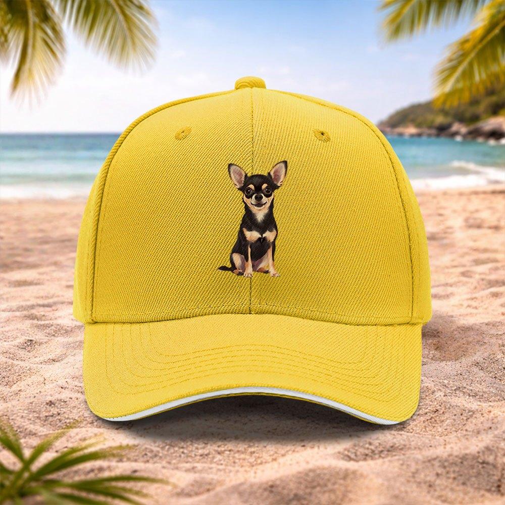 Chihuahua Dog Baseball Cap for Unisex Women Lightweight Adjustable Machine Washable Hat for Running Fitness Outdoor Sports