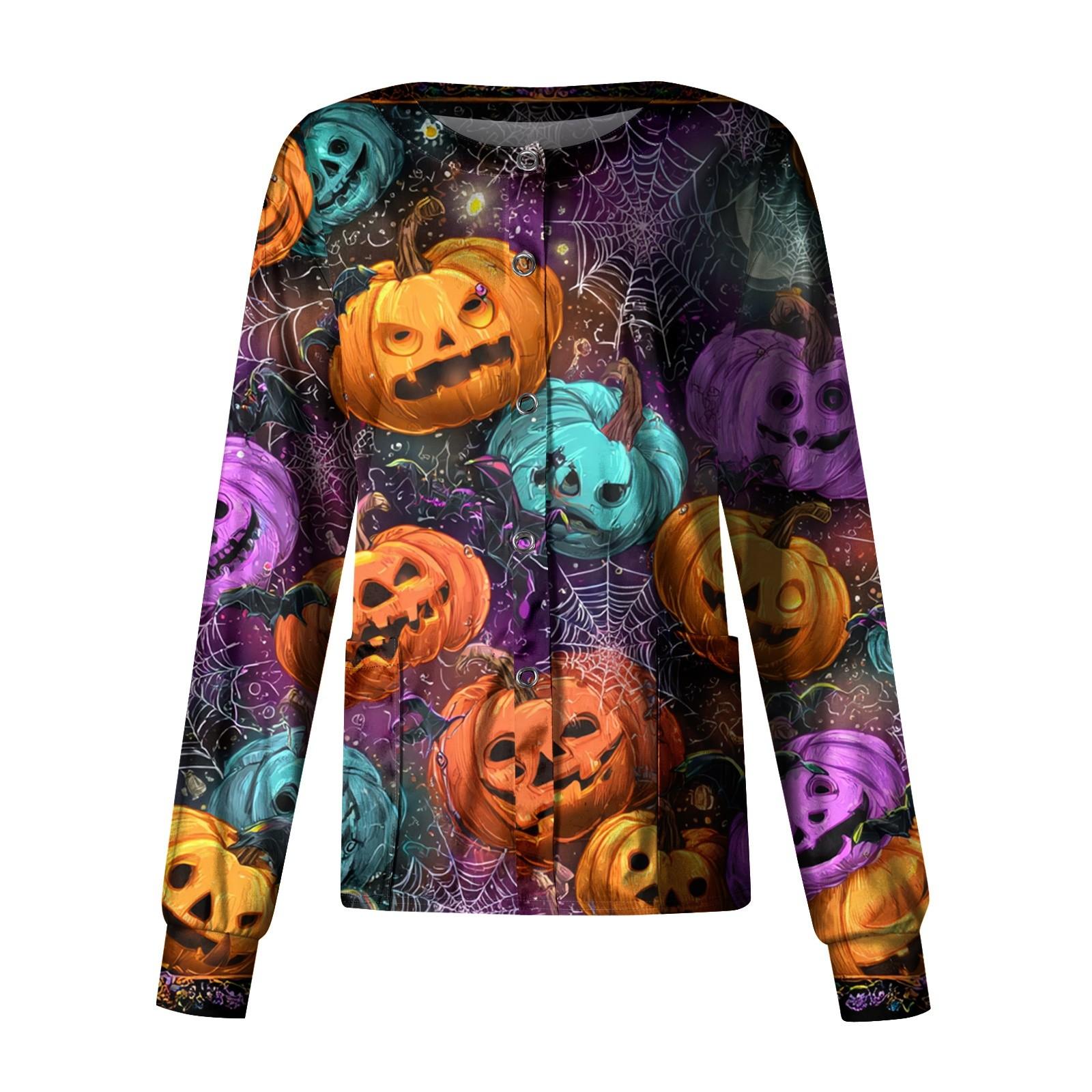 

Женский повседневный однобортный топ с длинным рукавом и принтом Dry-nurse XL фиолетовый