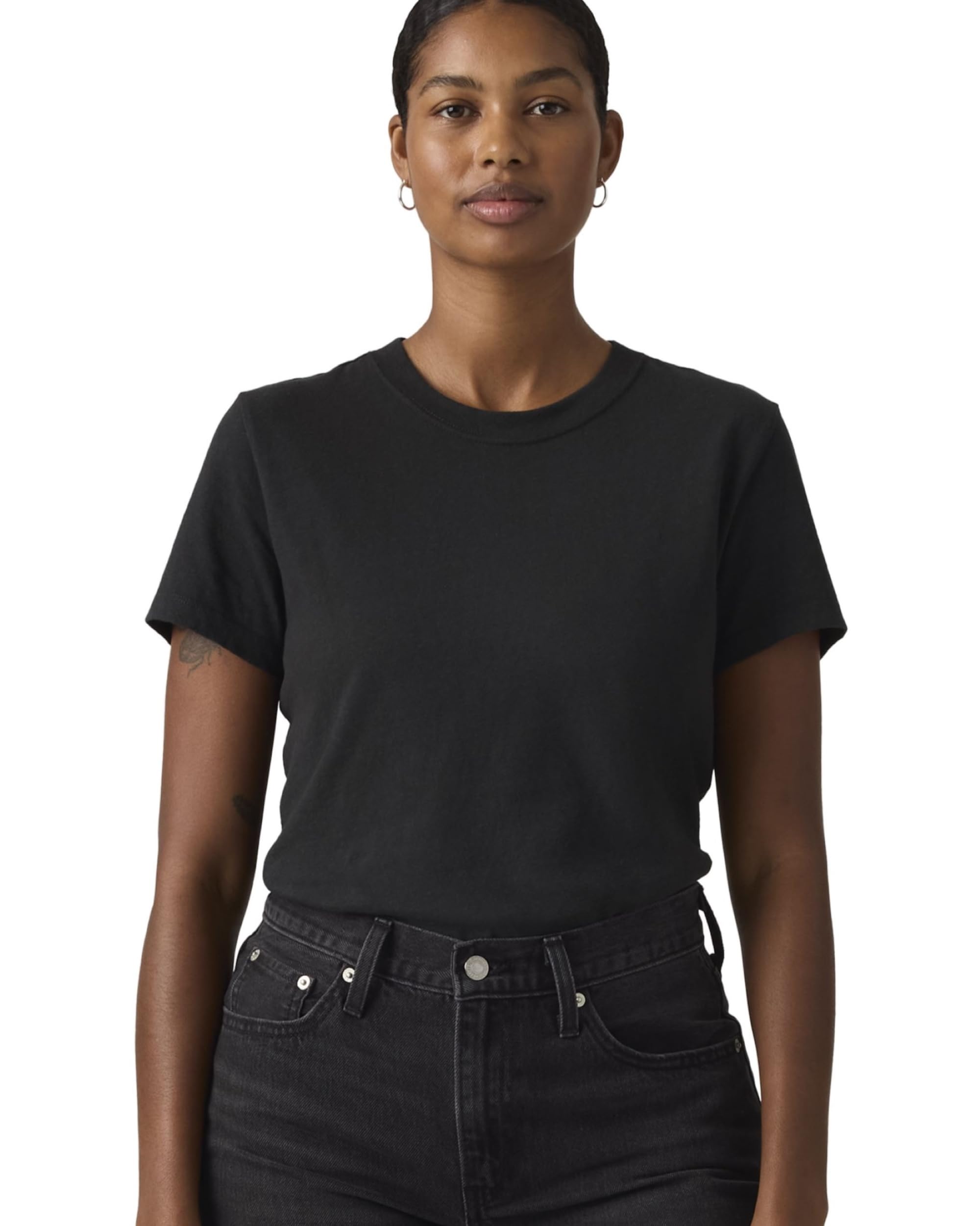 Levi s FAVORITE Slub T-Shirt Short Sleeve Women s 0064G-0010 US S