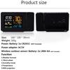 Digital Alarm Clock Temperature Hygrometer Weather Station Clock Forecast Projector Clok Digital Temperature Humidity Meter