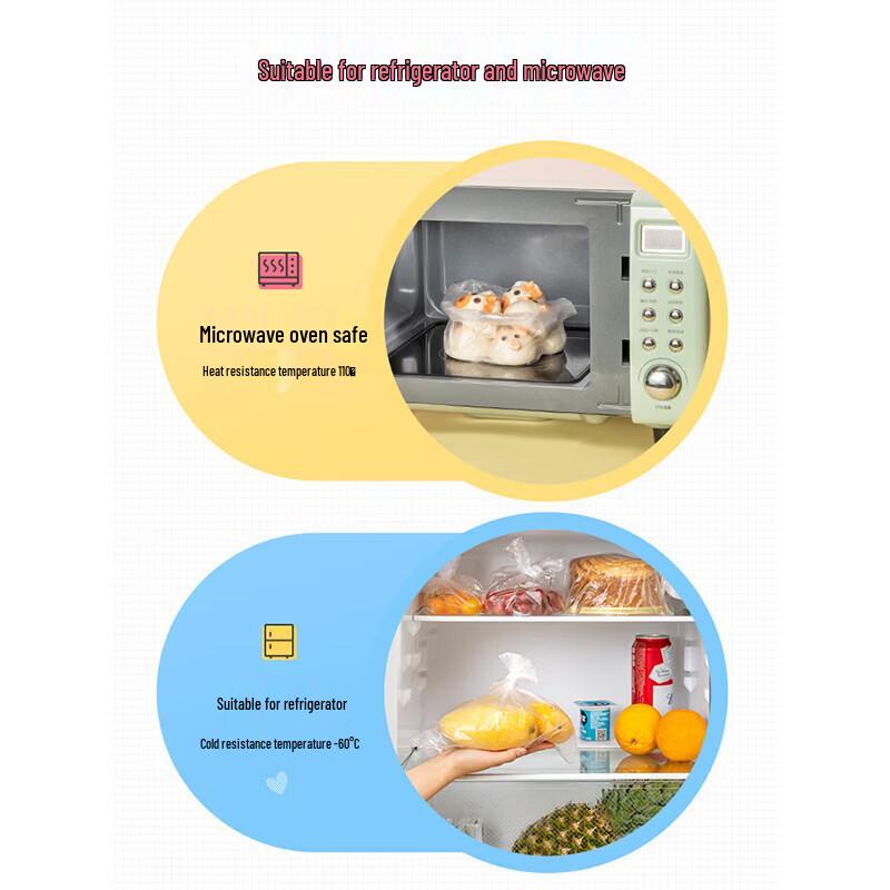 Yekee Microwave-Safe Perforated Food Storage Bags
