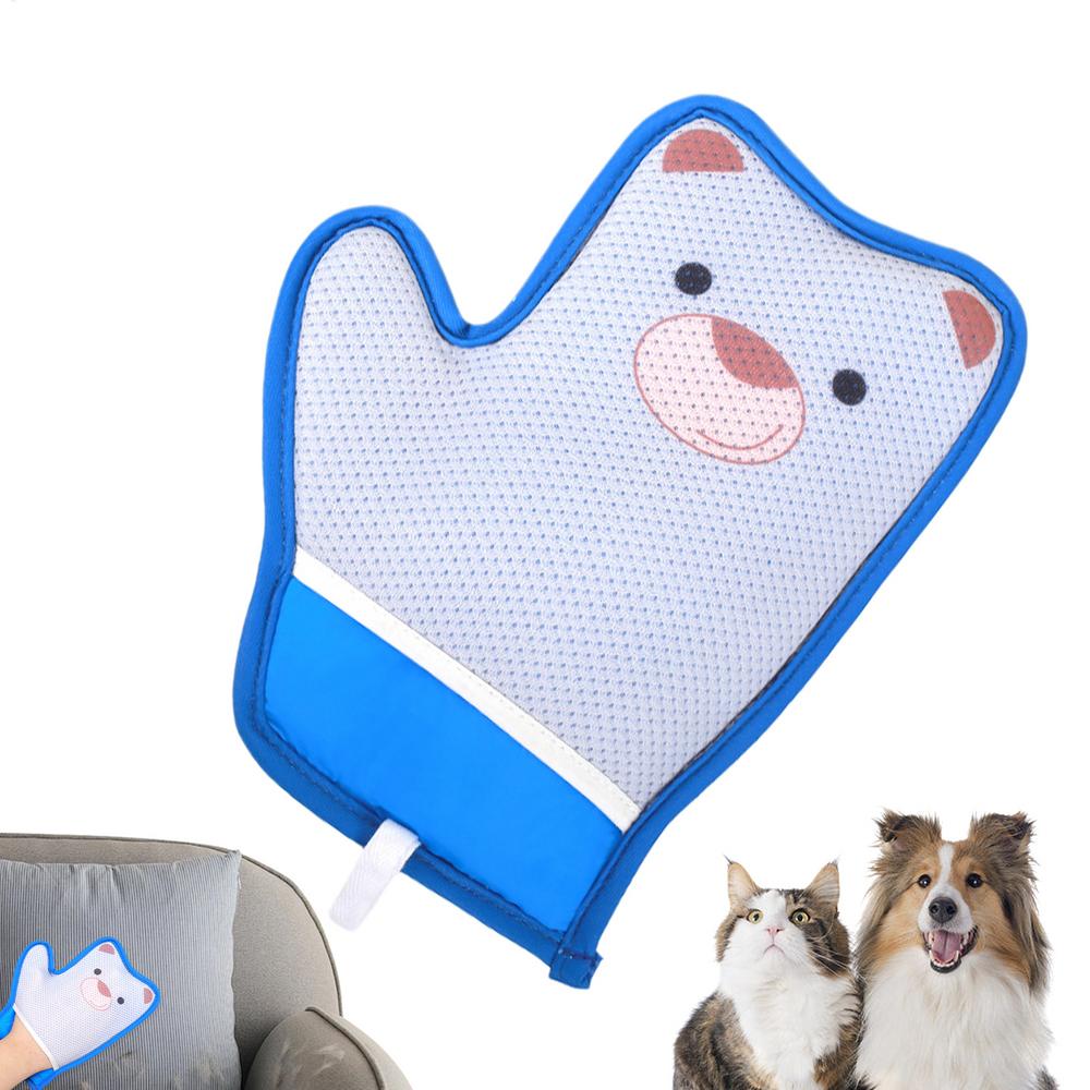 Static Removal Gloves For Pet Hair Cat Hair Glove Reusable Double-Sided Brush Scraper Anti-Static Cleaning Tool Ergonomic Design