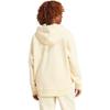 adidas Essentials Relaxed Fit Fleece Lined Full Zip Hooded Jacket Women Sand Brown IB5112