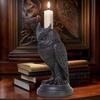 Gothic Style Night Elf Candlestick Ornament Bat Wolf Crow Owl Shape Resin
