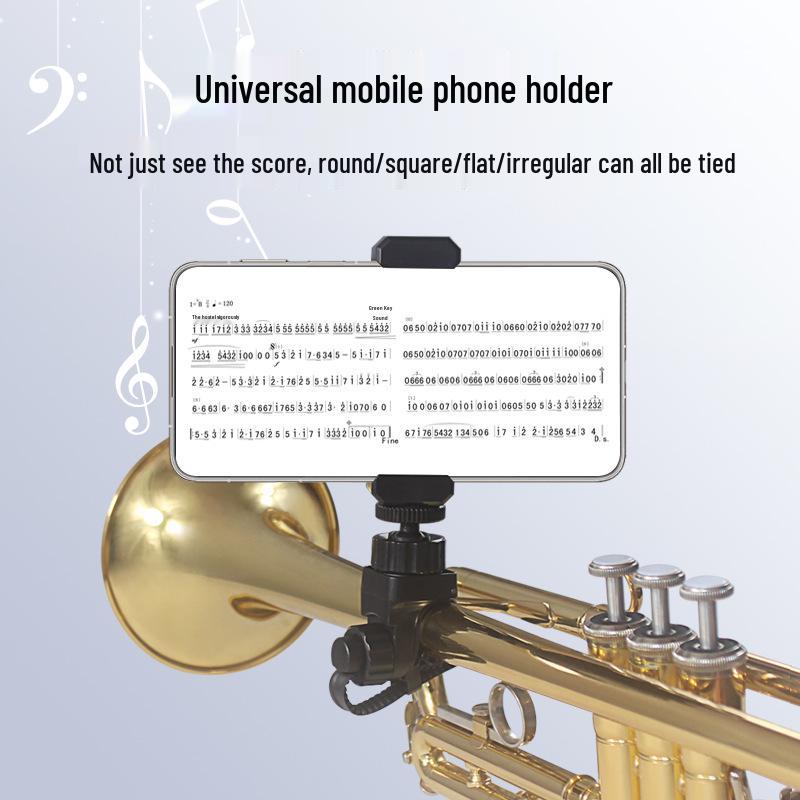 Multifunctional Rotating Stand for Mobile, Sheet Music, and Instrument Recording