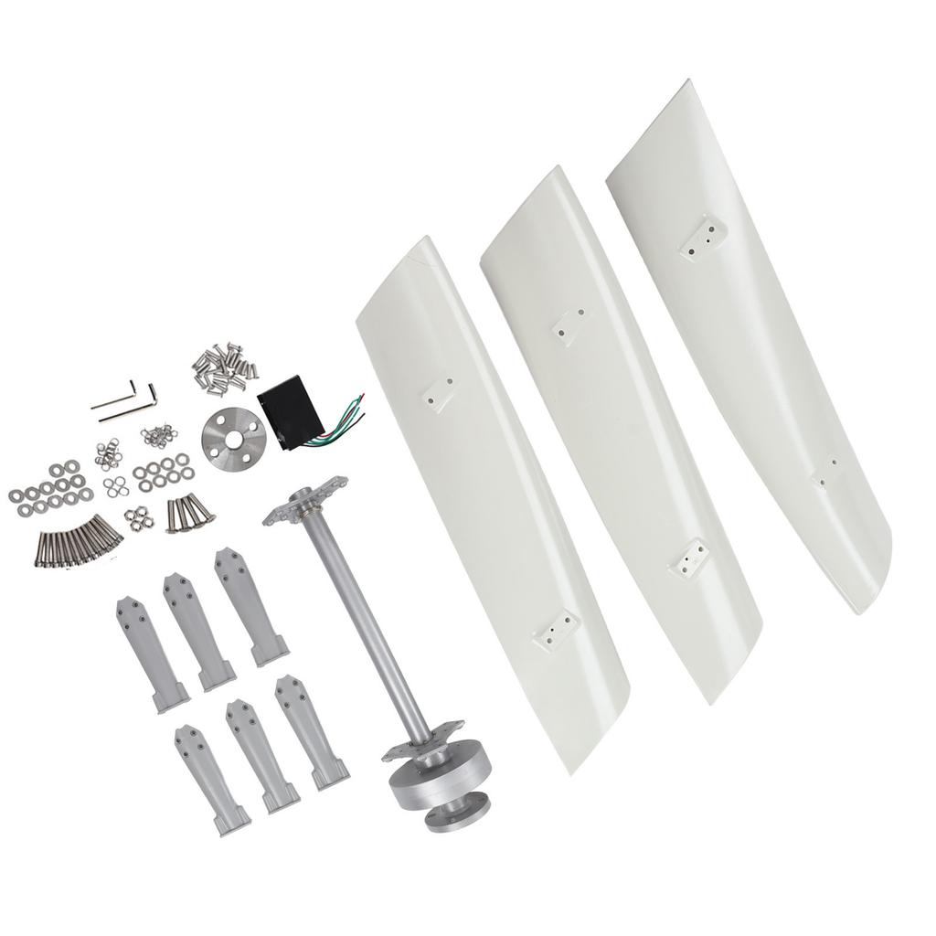 Maglev Vertical Wind Turbine 300W Aerodynamic GFRP Blade Low Torsion Vibration Quiet Wind Power