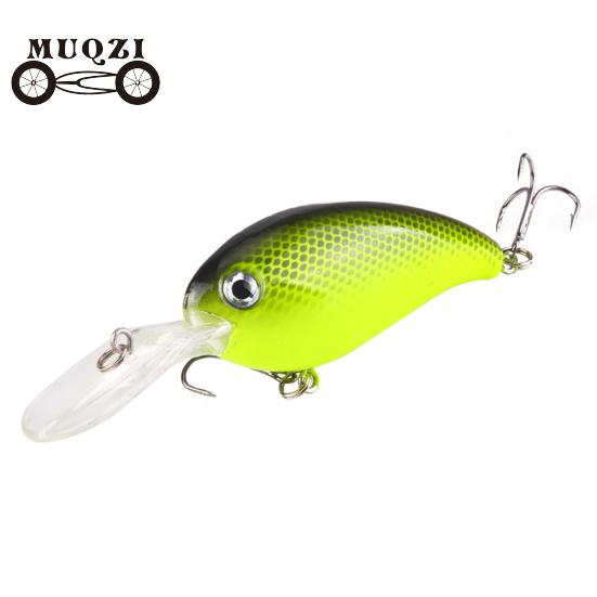 1Pc Crank 3D Eyes Fishing Lure Hard Bait Bass Crankbait Sharp Fish Hook Tackle