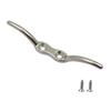 Rust Proof Stainless Steel Rope Cleat Hook for Flag Pole Halyard Boat Yacht