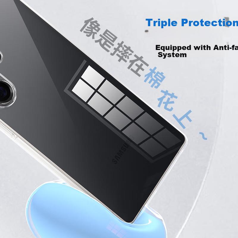 Phone Case for Samsung S25 Ultra, Samsung Galaxy S25 Ultra Protective Cover, Ultra-Thin Full Coverage Simple Transparent Airbag Shockproof Soft Case