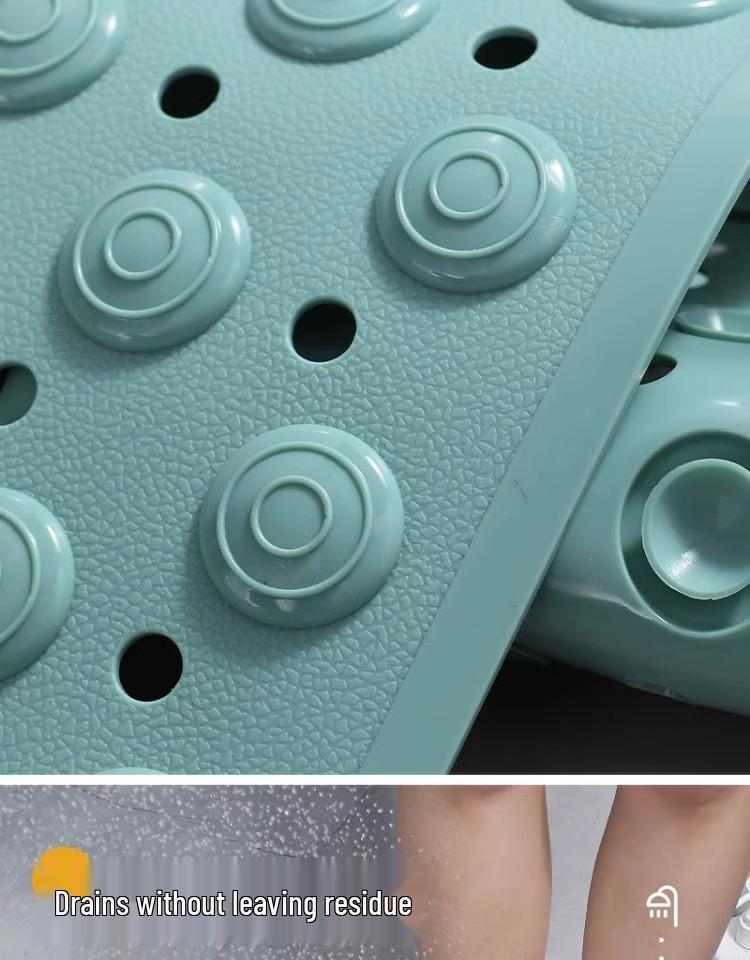 Non-Slip PVC Bathroom Mat with Suction Cups for Shower, Toilet, and Entrance