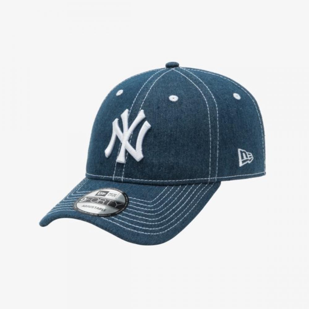 New Era Mlb New York Yankees Denim Unstructured Ballcap Indigo 14205952