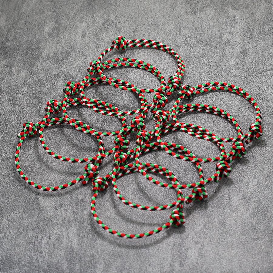 

Economical 10Pcs/Pack Thin String Bracelet Men Women Wholesale Handmade Adjustable Christmas Rope Braclet Friendship Braslet