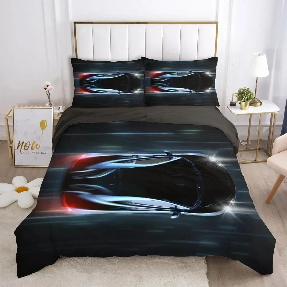 Cars Vehicles Bedding Set Boys Bedroom Decor Sports Cars 3d Print Duvet Cover Set Sigle Twin Double Full Queen King for Adults