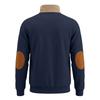 Men's Retro Half Zip Sweatshirt with Stand Collar Long Sleeve for Fall Winter