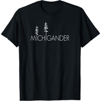 Proud Michigander, Michigan Up North Pine Trees T-Shirt