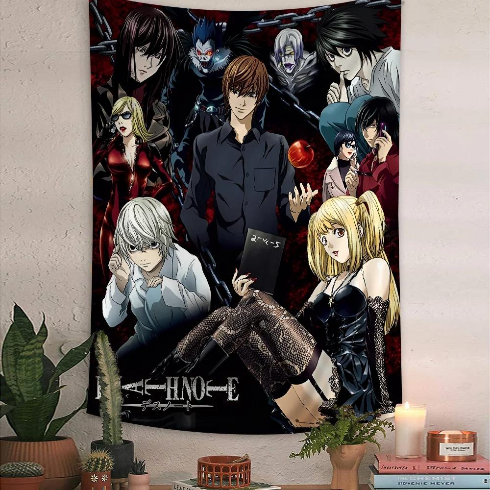 VIKAMA Japanese Anime Color Tapestry Wall Hanging Bohemian Wallcloth Mandala Wallcloth Bedroom Home Aesthetic Decoration