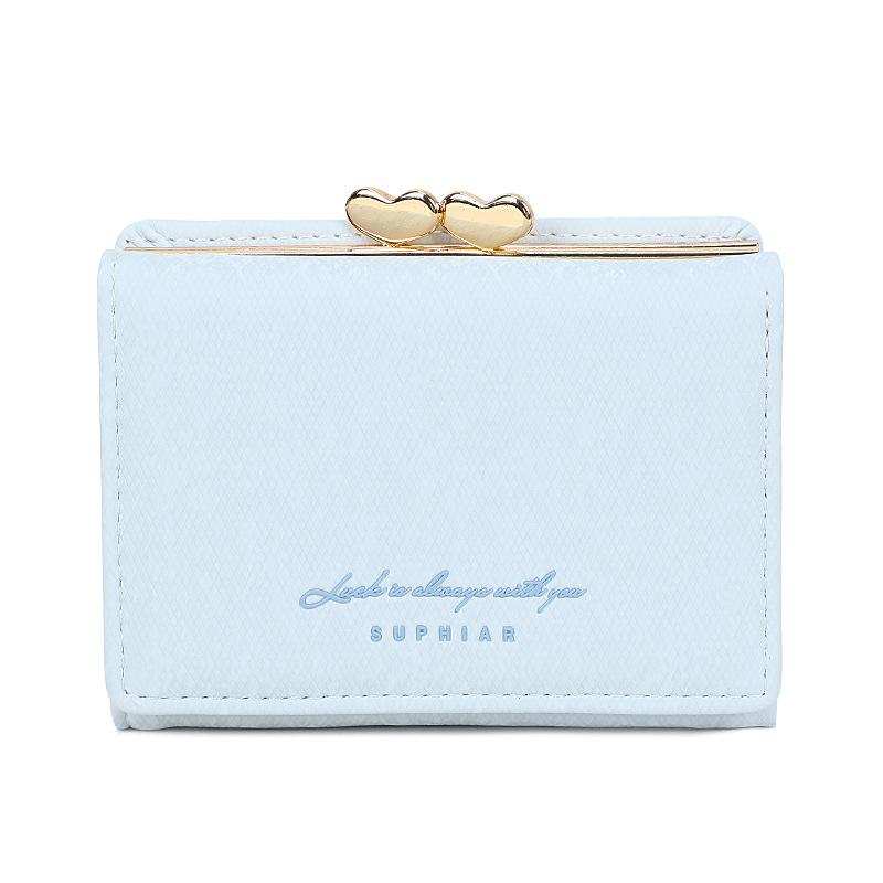 Flannel Card Bag, Premium Sense, Three-fold Wallet, Change Bag, Large Capacity, Multi-function, Women's Wallet.