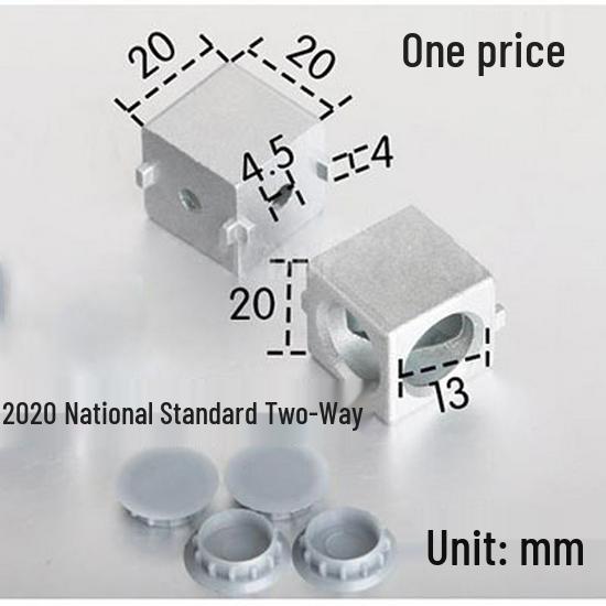 Standard Euro 3030/4040 Aluminiowy Trójstronny Złącze Kątowe Prawidłowe do Profili Przemysłowych
