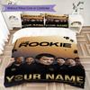 Custom Name THE ROOKIE TV SHOW Bedding,Quilt Set Quilt Cover Pillowcase Home Birthday Gift(1 * duvet cover + 2 * pillowcase, without core)_xia