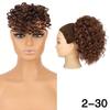 LISI HAIR 2PCS Synthetic Short Clip In Curly Bangs And Loose Short Wavy Curly Drawstring Ponytail For Women Daily Wear