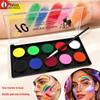 Multicolor Water-Soluble Face Paint Set for Stage, Halloween, and Kids' DIY Makeup