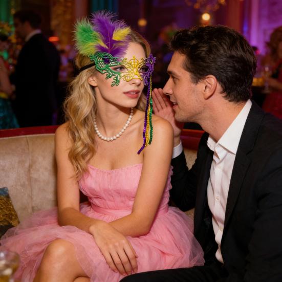 Masquerade Carnival Masque for Women Mardi Gras Purple Green Yellow Lace Feather Masque for Prom Ball Wedding Halloween Party Favors