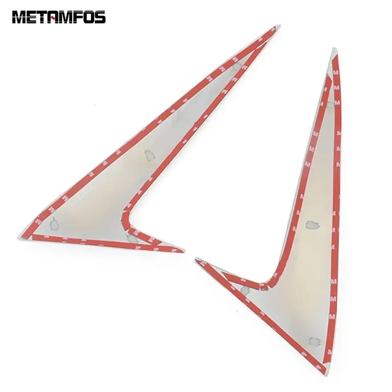 Rear Window Side Spoiler Wing Cover Molding Trim For Mazda CX8 CX-8 2017- CX9 CX-9 2016- Chrome Accessories Car Styling