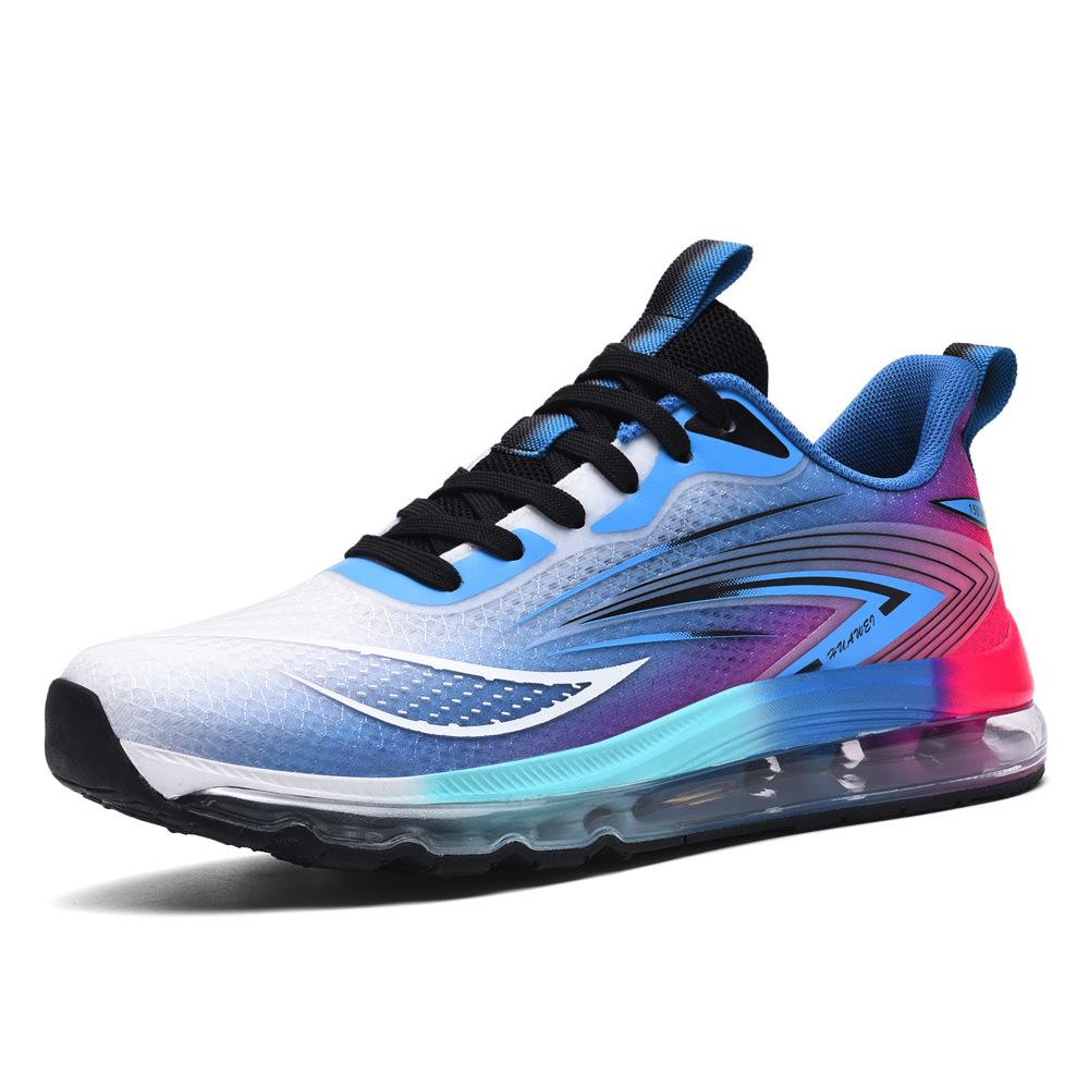 New 2025 Spring Summer Shoes Mens Fashion Sneakers Thick Sole Brand Cool Street Style Male Footwear Blue Breathable Mesh Plus Size 45