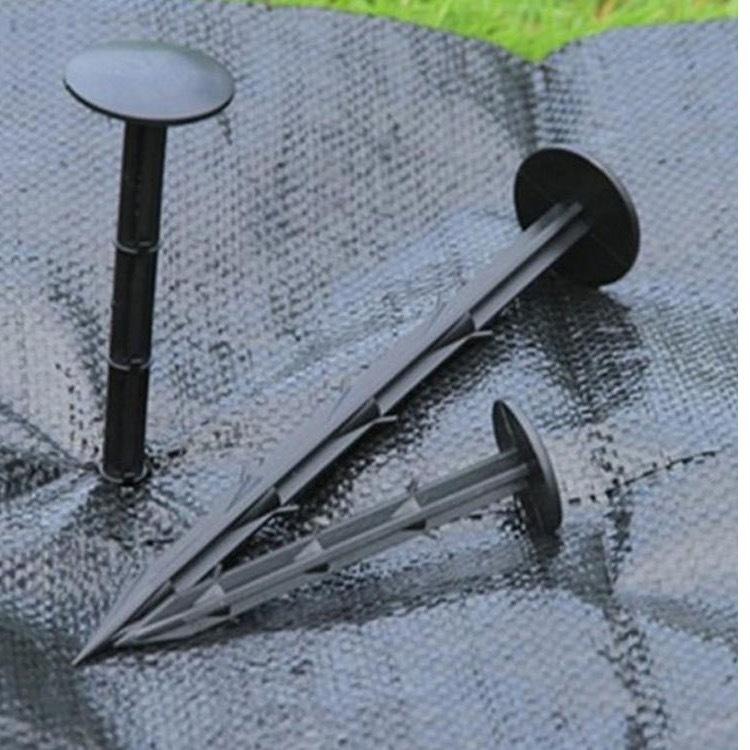 

Основы садоводства: Гвозди для почвопокровной ткани для борьбы с сорняками для садов и теплиц - Идеально подходят для мульчи и клубники Black 11 cm