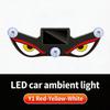 1 PZ Luce Neon per Auto Alimentata a Energia Solare Luce d'Ambiente a LED Senza Fili Ventosa Lampada Respiratoria per Atmosfera Ricaricabile USB