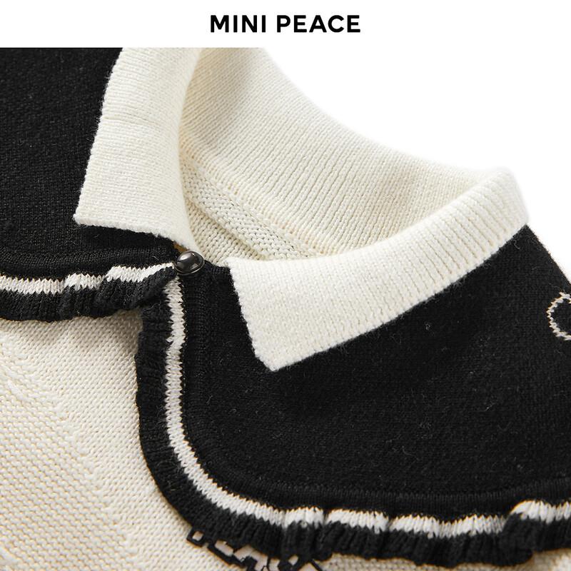 MiniPeace Girls' Winter Long Sleeve Suspender Dress
