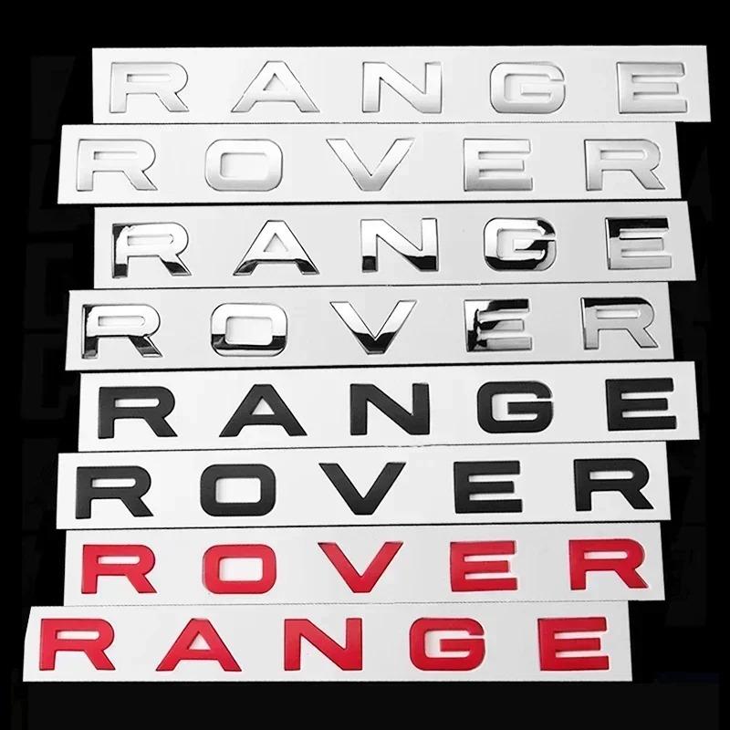 Insignia de Emblema de Calavera de Capó Delantero de Coche 3D ABS Pegatina de Letras para Logo de Range Rover Para Range Rover Evoque Sport HSE SE V8 Accesorios