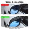 FONKEN 2 pièces universel voiture rétroviseur pluie sourcil pare-pluie visière en Fiber de carbone pare-neige pare-soleil couverture de pluie voiture miroir accessoires