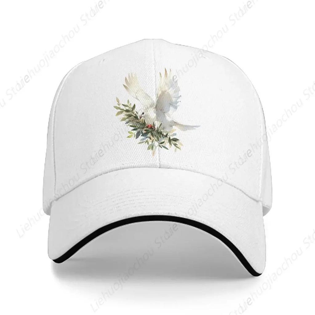 Watercolor Baseball Cap Unisex Hats Visor Protection Snapback Peace Dove Gifts Caps