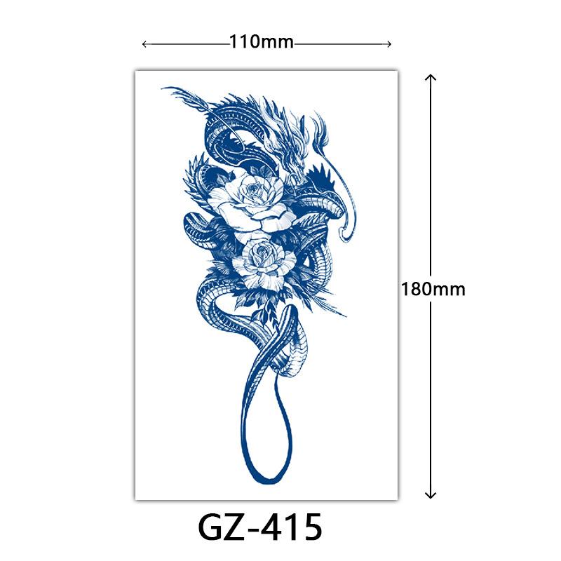 Autocolante Tatuaj Herbal, Autocolante Tatuaj cu Suc, Autocolante Tatuaj Semi-Permanent cu Litere Englezești Tatuaj