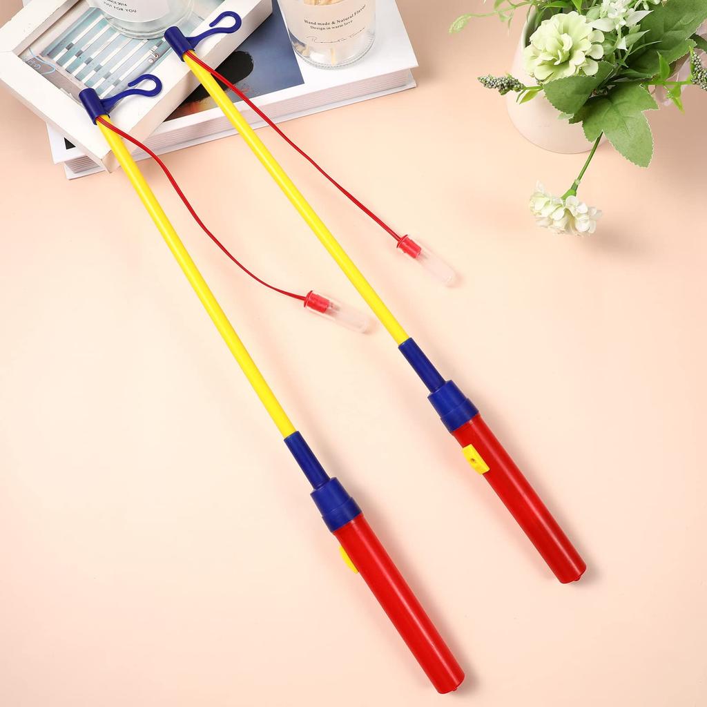 Frcolor Lantern Sticks, Set of 6, Lantern Handles, Plastic Poles, Handheld Lantern Hangers, Accessories, Decorations, Toys