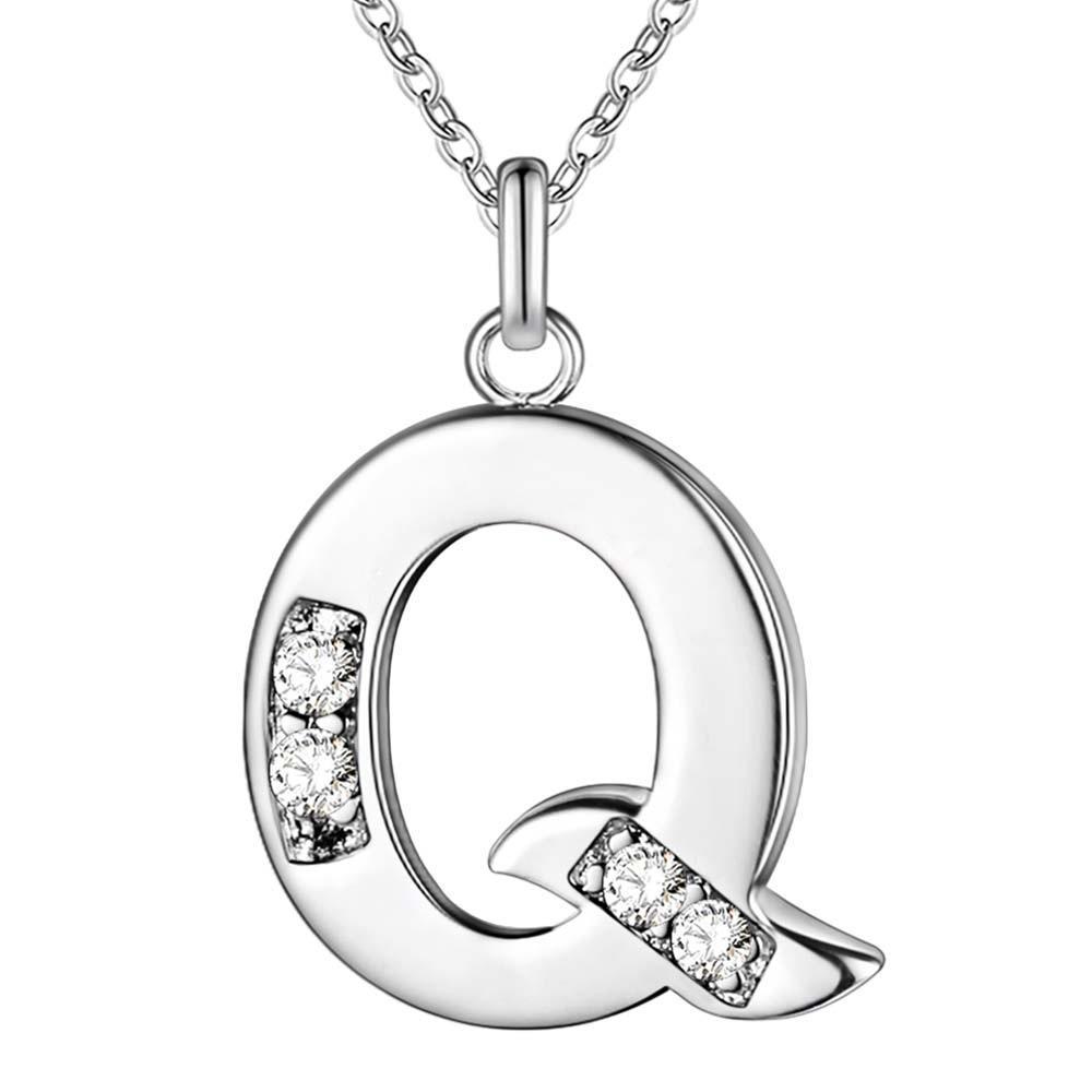 Explosive Jewelry Export Silver Jewelry Necklace 26 Letter Necklace A-Z Accessories