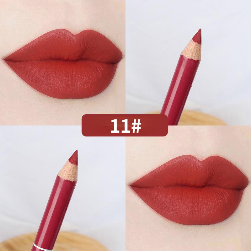 15 Colours Lipstick Pencil Lip Liner Pen Cosmetic Long Lasting Waterproof Woman Beauty Makeup Matte Maquillaje