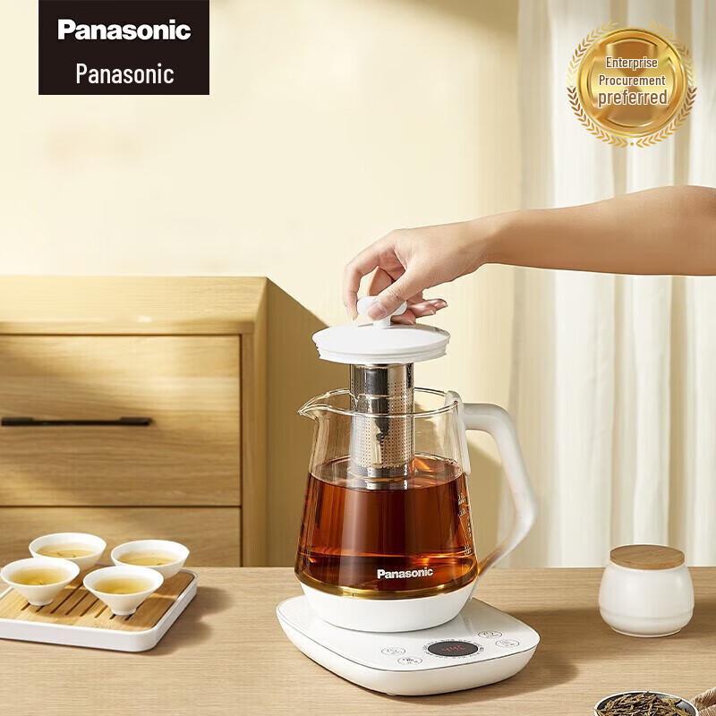 Электрический оздоровительный чайник Panasonic 1,7 л, CN-вилка (адаптер в комплекте)