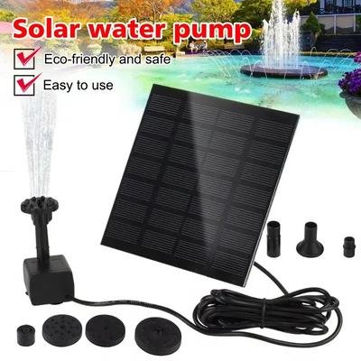 11/15.5cm Solar - Powered Water Fountain Pump with Panel: 8 - Nozzle Outdoor Watering System, Energy - Garden Decoration Kits