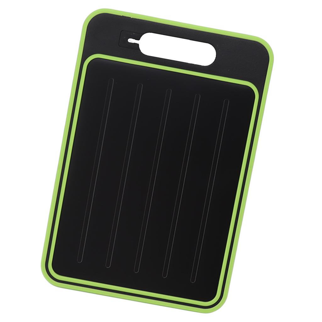 Double Sided Cutting Board Rapid Thawing and Grinding Plate with Knife Sharpener for Kitchen Black