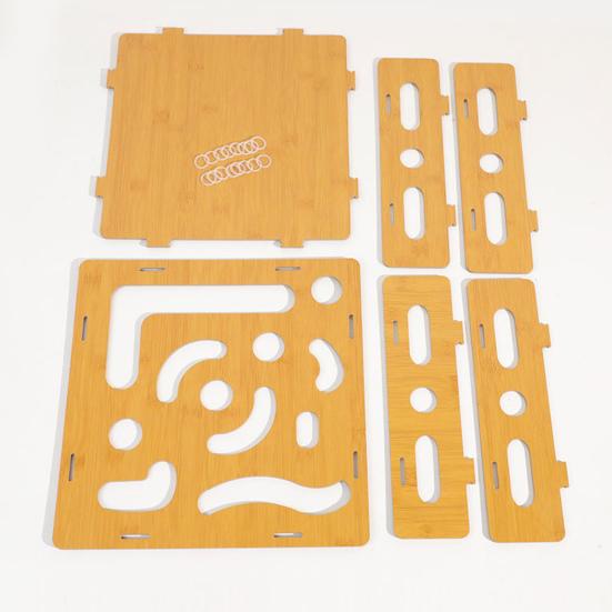 Cat Scratch Puzzle Box Cat Nail File Enrichment Box Interactive Self-Play Maze Box Scratcher for Indoor Cats Mental Stimulation