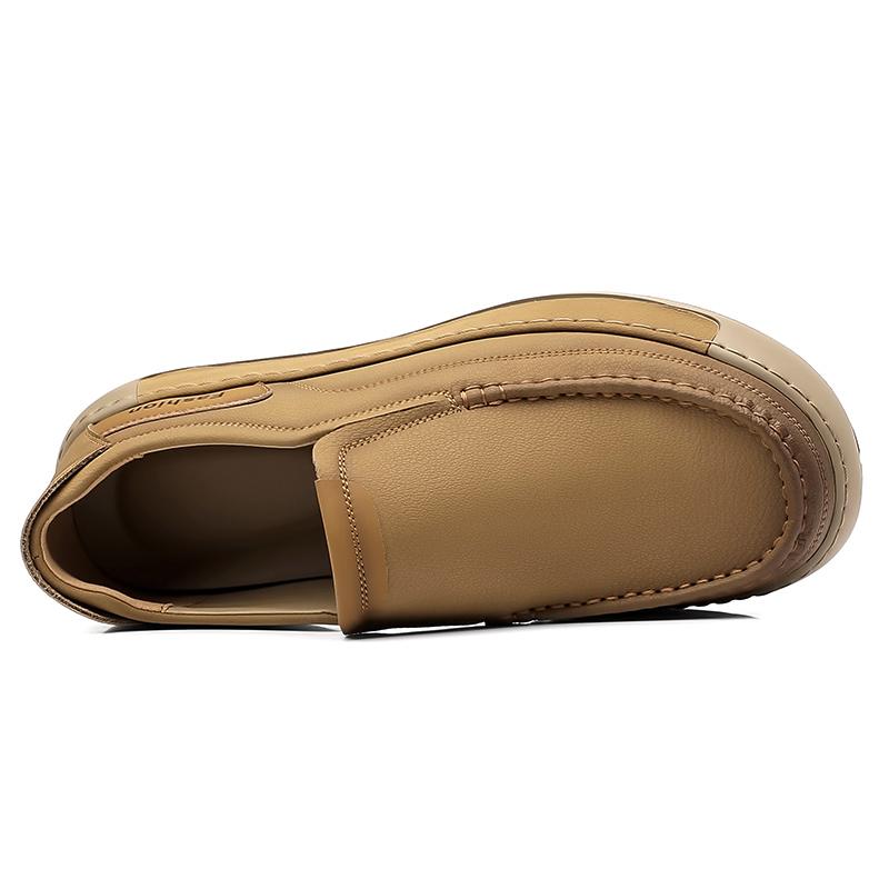 Fashion New Handmade Leather Casual Men Shoes Design Sneakers Man Breathable Leather Shoes Men Outdoor Sneakers