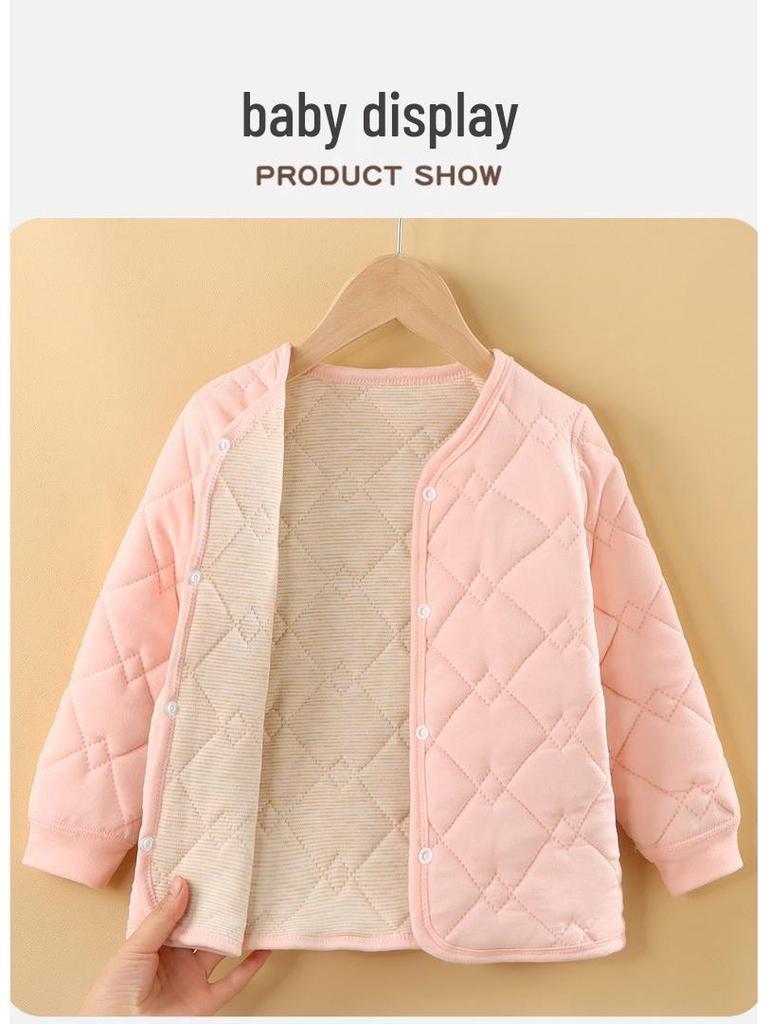 Children's Warm Quilted School Uniform Inner Layer for Boys & Girls - Autumn/Winter Style