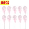 Christmas Lollipop Ornaments Plastic Glittery Candy Cane Xmas Tree Hanging Pendants Home Party Festival New Year Decors Gifts