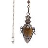 Healing Natural Stone Crystal Pendulums for Divination Black Obsidian Pendant Quartz Pendulum Dowsing Spiritual Pendulos X202