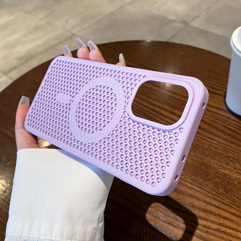 Heat Dissipation For Magnetic Case For Oneplus 1 13 12 ACE6 Ace Ace 3 Pro Cooling Breathable Mesh PC Hard Cover